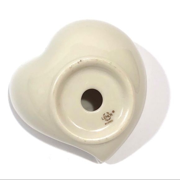 Lenox Porcelain Heart Shaped Clock - Picture 3 of 4